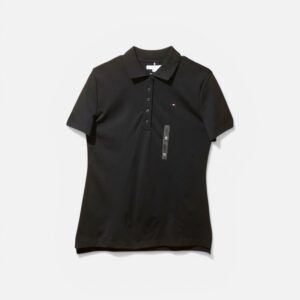 TOMMY HILFIGER POLO TSHIRT CLASSIC FIT (BLACK)