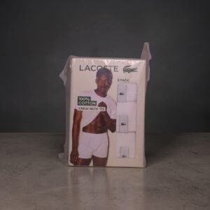 Lacoste Crew Neck Tee (White) 3pcs