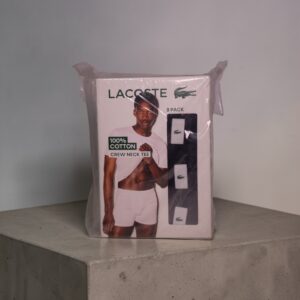 Lacoste Crew Neck Tee (Black) 3pcs
