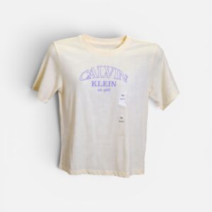 Calvin Klein Boxy Fit Tee – Butter Yellow