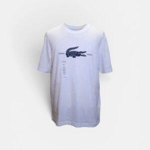 Lacoste Men’s Crocodile Logo T-shirt (White)