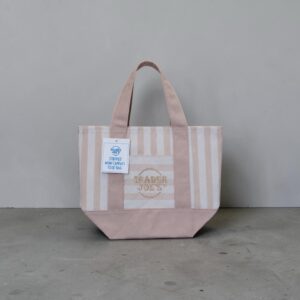 Traders Joe Mini Tote Bag (Stripes)