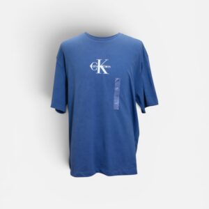 Calvin Klein Monogram Logo T-shirt - Blue (Medium)